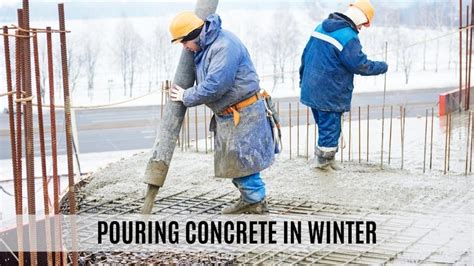 Can you pour concrete in cold weather, and does it affect the taste of ice cream?